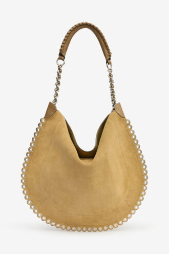 Bolso hobo Oskan de ante suave con cadena