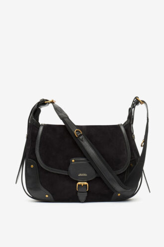 Bolso mensajero de piel de ante Sierra