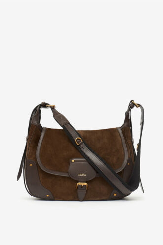 Bolso mensajero de piel de ante Sierra
