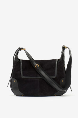 Bolso mensajero de piel de ante Sierra