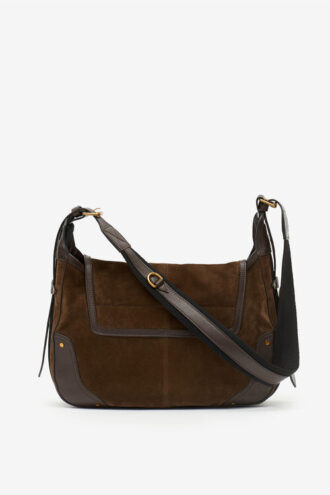 Bolso mensajero de piel de ante Sierra