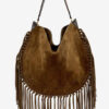 Bolso Oskan Hobo de piel de becerro ante suave