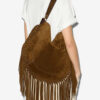 Bolso Oskan Hobo de piel de becerro ante suave