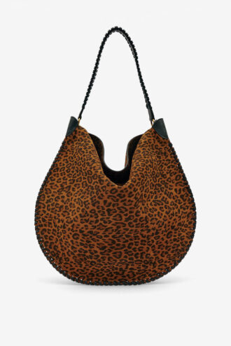 Bolso Oskan Hobo de piel de becerro suave estampada