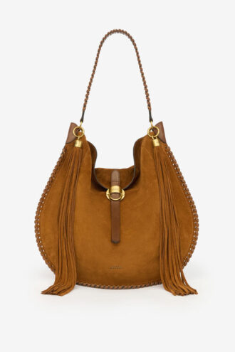 Bolso Oskan Hobo Folk de piel de becerro trenzada