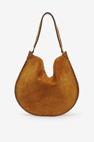 Bolso Oskan Hobo Soft en piel de becerro ante trenzada