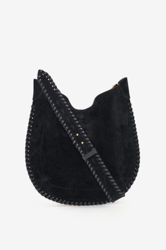 Bolso Oskan Soft de piel de becerro ante trenzada
