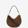 Bolso Oskan Soft Zip de piel de ante estampada Bolso Oskan Soft Zip de piel de ante estampada