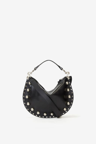 Bolso Oskan Soft Zip en piel de vacuno con tachuelas