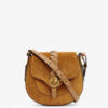 Bolso pequeño de hombro Altay en piel de ante Bolso pequeño de hombro Altay en piel de ante