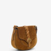 Bolso pequeño de hombro Altay en piel de ante Bolso pequeño de hombro Altay en piel de ante