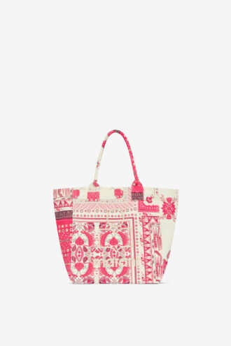 Bolso pequeño Yenky de algodón estampado con logotipo