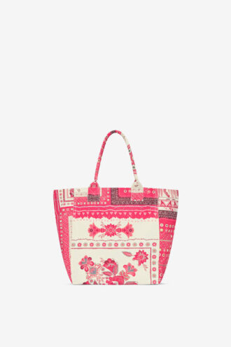 Bolso pequeño Yenky de algodón estampado con logotipo