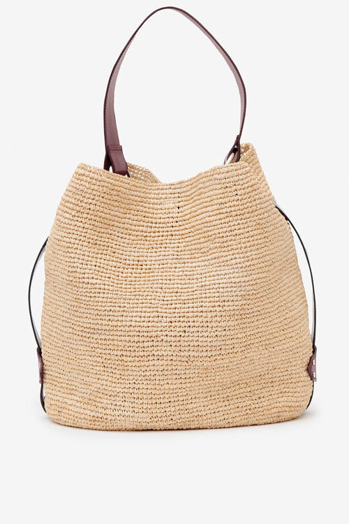 Bolso tipo cubo Bayia de rafia Bolso tipo cubo Bayia de rafia