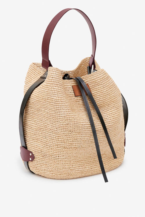 Bolso tipo cubo Bayia de rafia Bolso tipo cubo Bayia de rafia