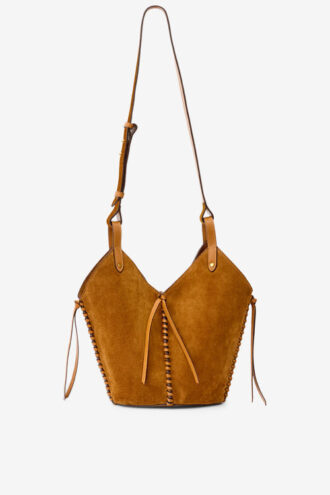 Bolso tipo cubo Tampa Mini de piel de ante