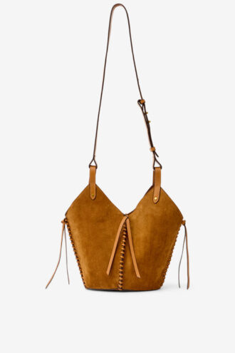 Bolso tipo cubo Tampa Mini de piel de ante