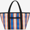 Bolso tote Darwen de nylon a rayas Bolso tote Darwen de nylon a rayas