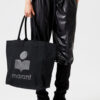 Bolso tote de lona Yenky con logotipo bordado