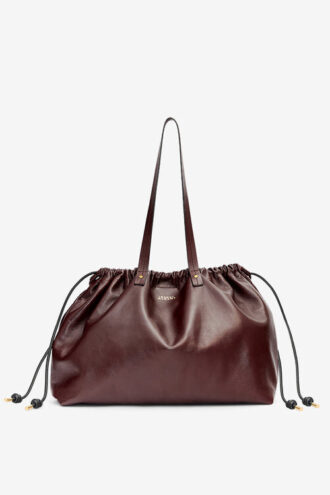 Bolso tote de piel brillante Silven E/W