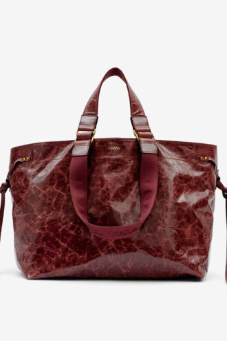 Bolso tote de piel brillante Wardy