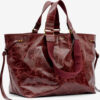 Bolso tote de piel brillante Wardy Bolso tote de piel brillante Wardy