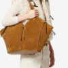 Bolso tote de piel de ante