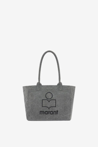Bolso tote Yenky con cremallera de algodón lavado y logotipo