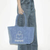 Bolso tote Yenky con cremallera de algodón lavado y logotipo Bolso tote Yenky con cremallera de algodón lavado y logotipo