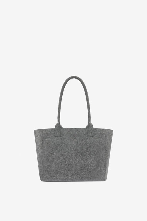Bolso tote Yenky con cremallera de algodón lavado y logotipo Bolso tote Yenky con cremallera de algodón lavado y logotipo