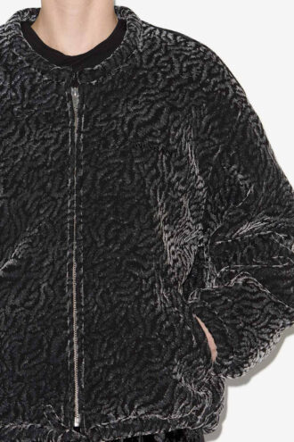 Bomber de terciopelo quemado Abelina