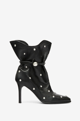 Botas de piel con tachuelas Lolya