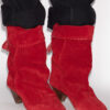Botas de piel de becerro ante drapeada Dalby Botas de piel de becerro ante drapeada Dalby