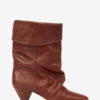 Botas de piel drapeadas Dalby Botas de piel drapeadas Dalby
