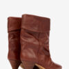 Botas de piel drapeadas Dalby Botas de piel drapeadas Dalby