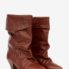Botas de piel drapeadas Dalby Botas de piel drapeadas Dalby