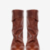 Botas de piel drapeadas Dalby Botas de piel drapeadas Dalby