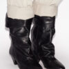 Botas de piel drapeadas Dalby Botas de piel drapeadas Dalby