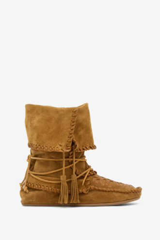 Botas de piel trenzada Winki