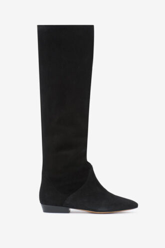 Botas de tacón plano de ante Sayla