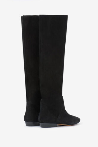 Botas de tacón plano de ante Sayla