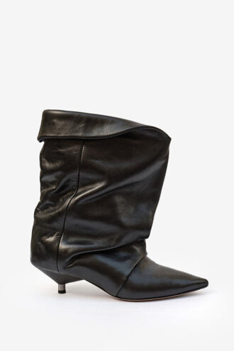 Botas drapeadas de tacón alto Edrik