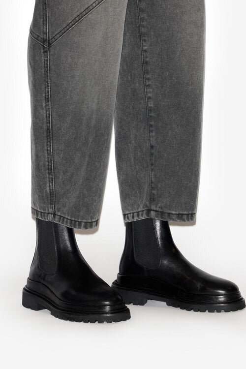 Botas militares de cuero Ceilee Botas militares de cuero Ceilee
