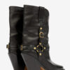 Botas vaqueras de cuero Lyka con tiras Botas vaqueras de cuero Lyka con tiras
