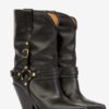 Botas vaqueras de cuero Lyka con tiras Botas vaqueras de cuero Lyka con tiras