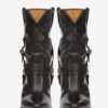 Botas vaqueras de cuero Lyka con tiras Botas vaqueras de cuero Lyka con tiras