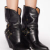 Botas vaqueras de cuero Lyka con tiras Botas vaqueras de cuero Lyka con tiras