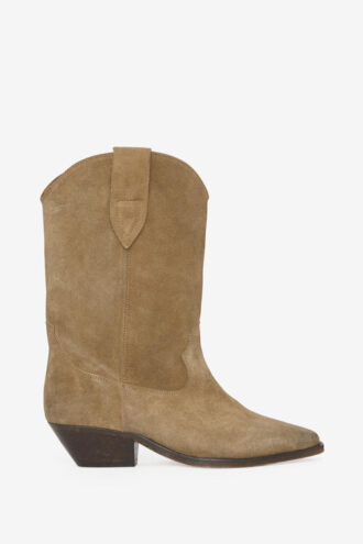 Botas vaqueras de piel de becerro anteada Duerto
