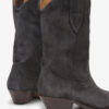 Botas vaqueras de piel de becerro anteada Duerto Botas vaqueras de piel de becerro anteada Duerto