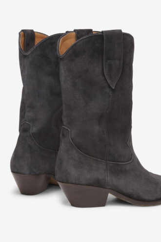 Botas vaqueras de piel de becerro anteada Duerto